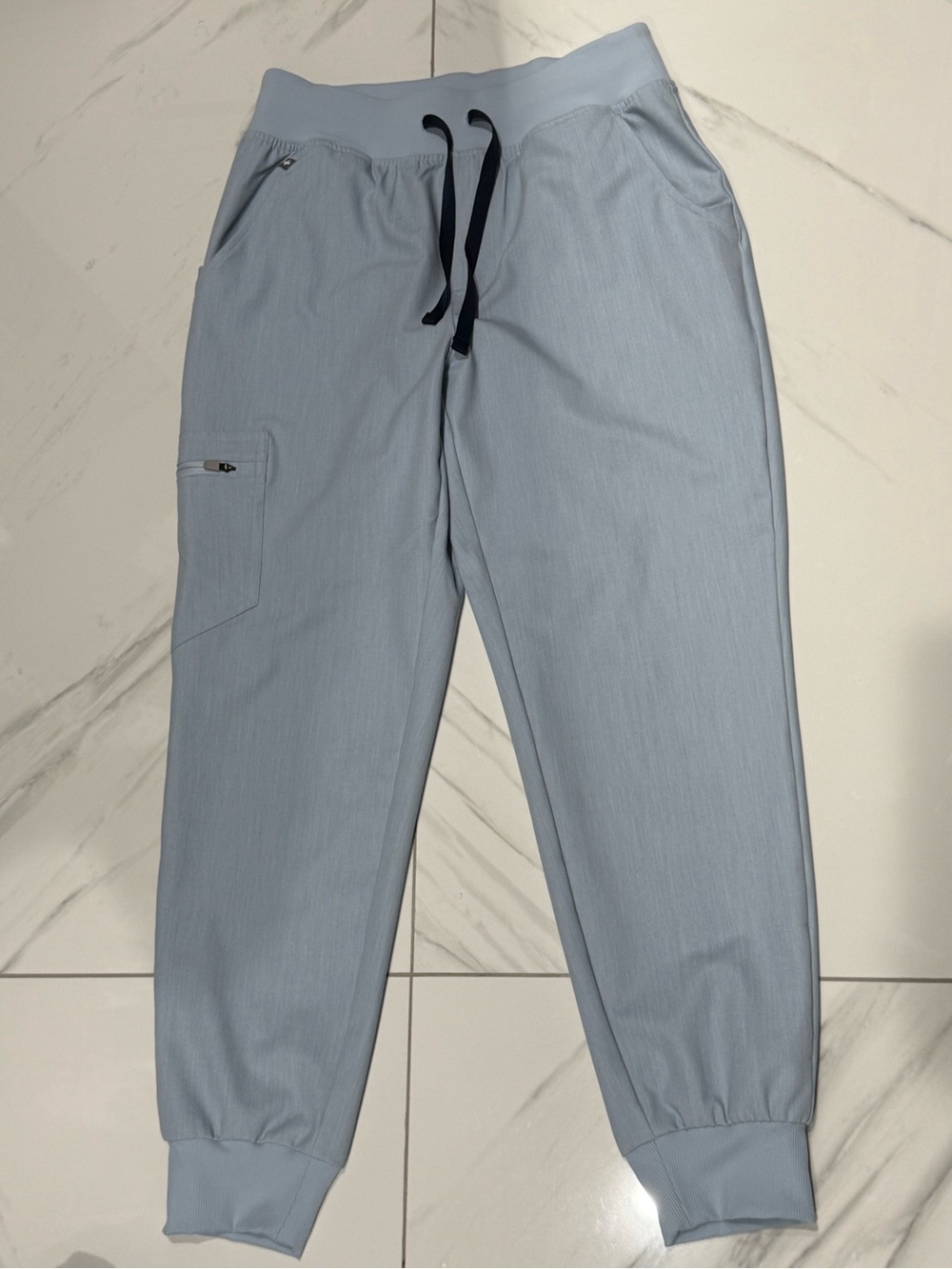 FIGS Zamora high waisted, small petite in Chambray